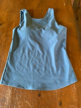Scoop Neck Tank Top in Teal